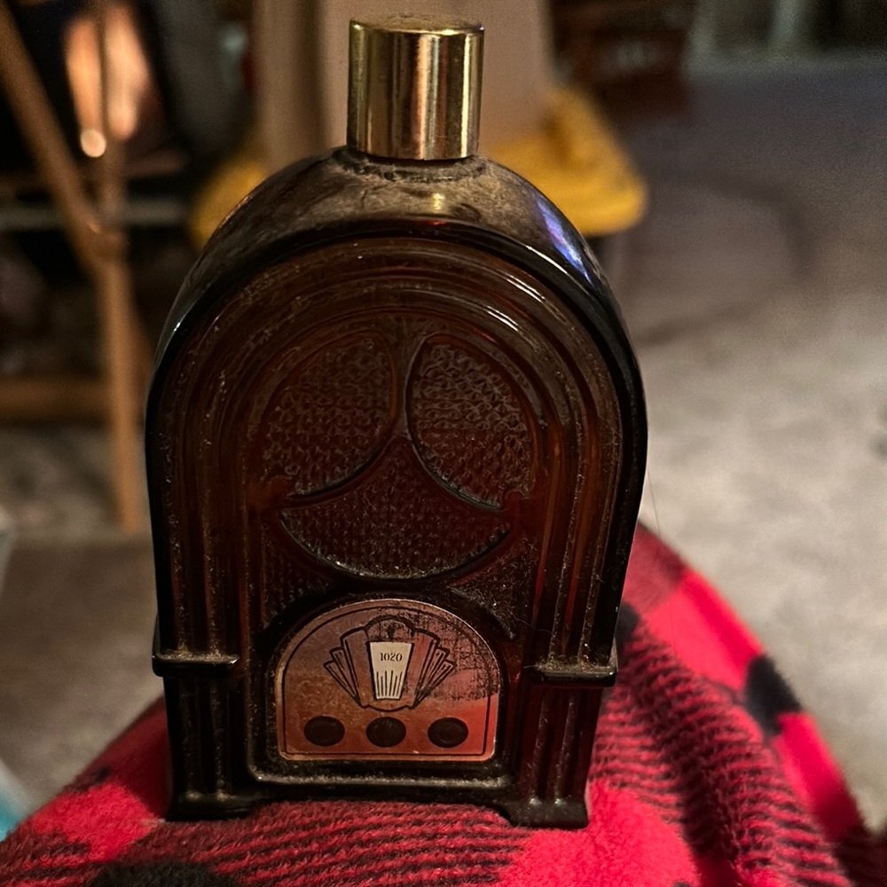 Avon Vintage-Inspired Brown and Gold Container